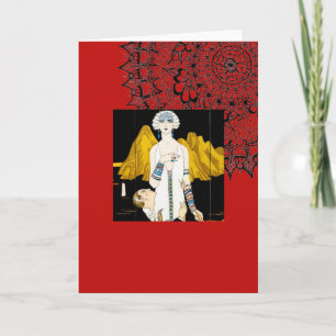 Tarjeta de felicitación Art Deco