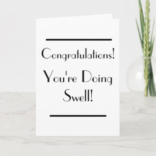 Tarjeta de Felicitación Art Déco Swell