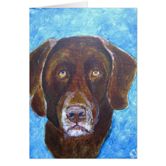 Tarjeta de felicitación, arte del perro del