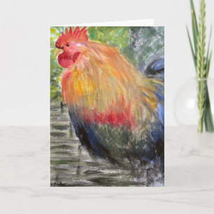 Tarjeta de felicitación - Arte gallo/gallo