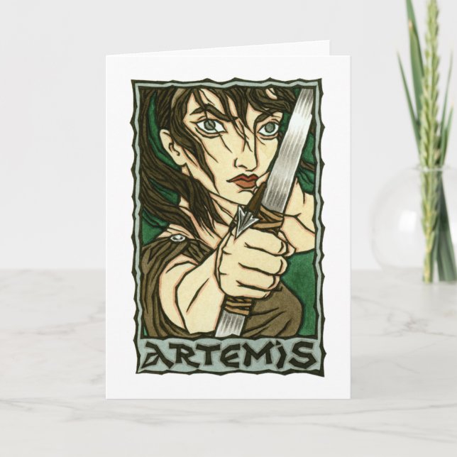 Tarjeta de felicitación Artemis (Anverso)