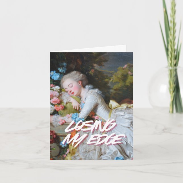 Tarjeta de Felicitación Artística "Perdiendo mi fi (Anverso)