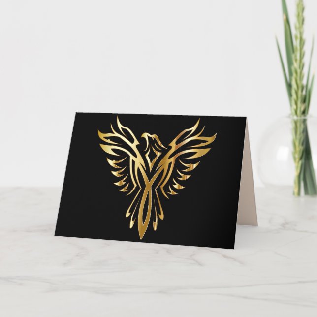 tarjeta de felicitación ascendente phoenix (Anverso)