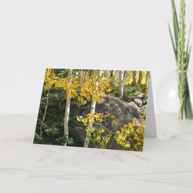 Tarjeta de felicitación Aspens (Anverso)