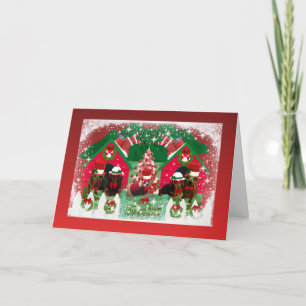 Tarjeta de Felicitación Ayudantes de Santa
