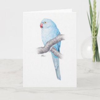 Tarjeta de felicitación azul verde azulada
