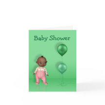Tarjeta de felicitación Baby Shower para Chica afr