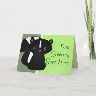 Tarjeta de felicitación Baby Skunk