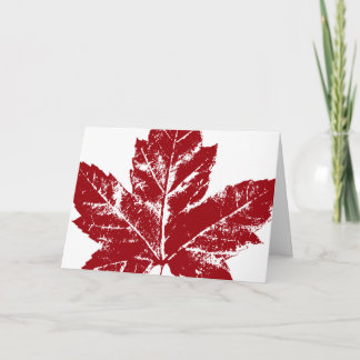 Tarjeta de felicitación Bandera Canadiense de Guay