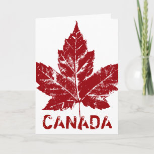 Tarjeta de felicitación Bandera Canadiense de Guay