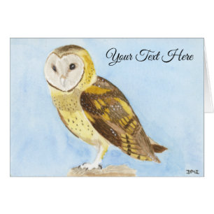 Tarjeta de felicitación Barn Owl