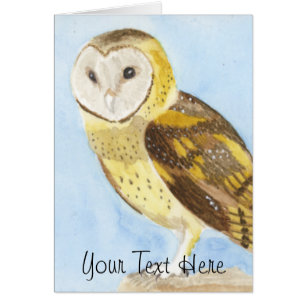 Tarjeta de felicitación Barn Owl
