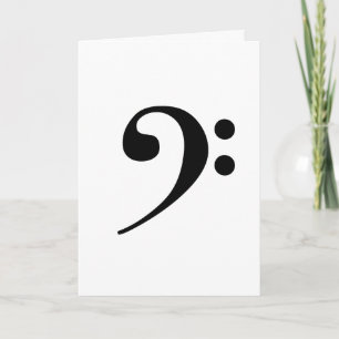 Tarjeta de felicitación Bass Clef