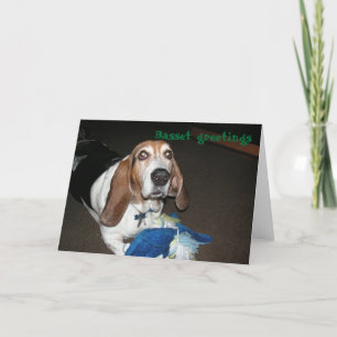 Tarjeta de felicitación Basset Hound