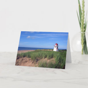 Tarjeta de felicitación Beach Lighthouse