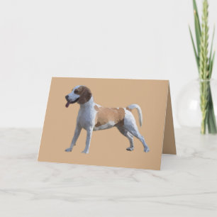 Tarjeta de felicitación Beagle de dibujo de Pastel