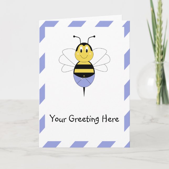 Tarjeta de felicitación BeeBee Bumble Bee (Anverso)