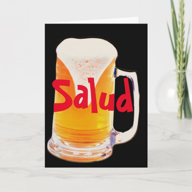 Tarjeta de felicitación Beer Mug (Anverso)