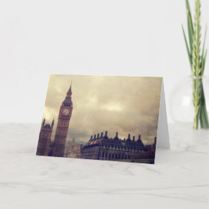Tarjeta de felicitación Big Ben de London Town
