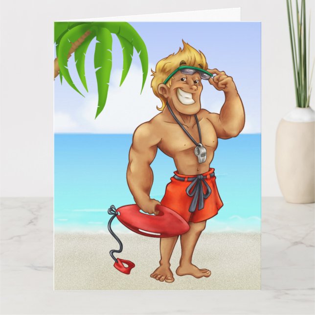 Tarjeta de felicitación BIG (Lifeguard) - SRF (Anverso)