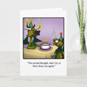 Tarjeta de felicitación Birday Humor Dragons