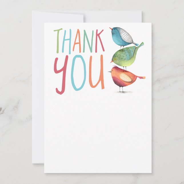 Tarjeta de felicitación Birdie Flat (Anverso)