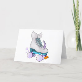 Tarjeta de felicitación Birthda para el patinaje s