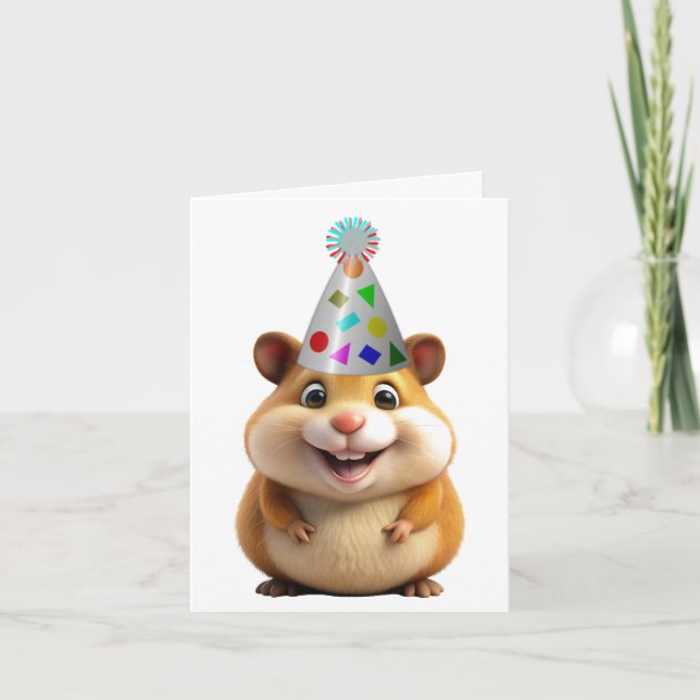 Tarjeta de felicitación Birthday Hamster (Anverso)
