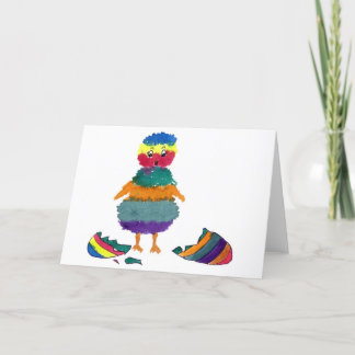 Tarjeta de felicitación Bitty a rayas