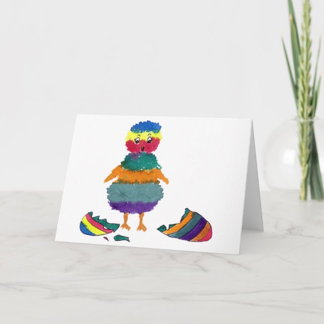 Tarjeta de felicitación Bitty a rayas (Anverso)