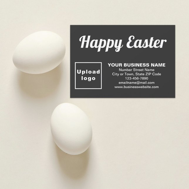Tarjeta de felicitación Black Easter Business Flat (Black Easter business flat greeting card)