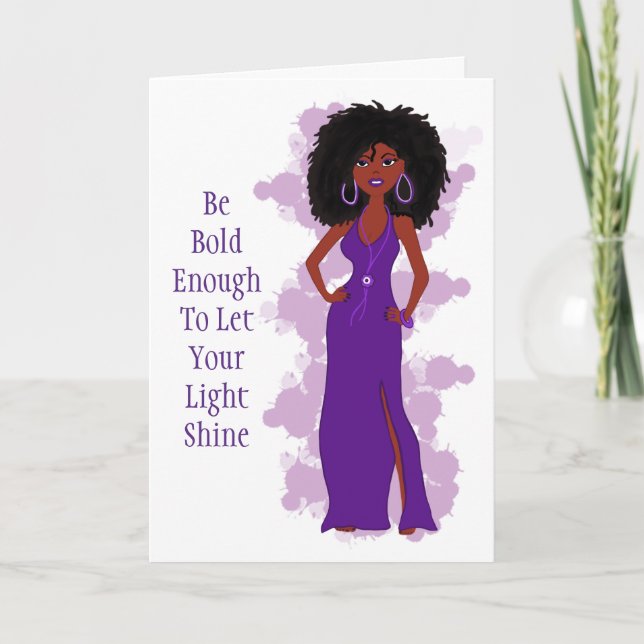 Tarjeta de felicitación Black Girl Magic (Anverso)