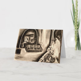 Tarjeta de felicitación BLANCA BLANCA BLANCA GÓTIC