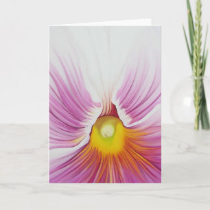 Tarjeta de felicitación blanca del pensamiento