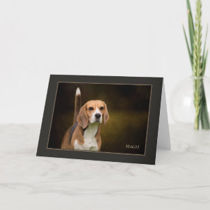 Tarjeta de felicitación Blank Beagle