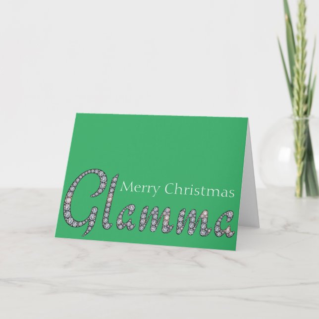 Tarjeta de felicitación bling del navidad de (Anverso)
