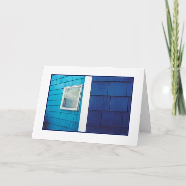 Tarjeta de felicitación 'Blue' Blank (Anverso)