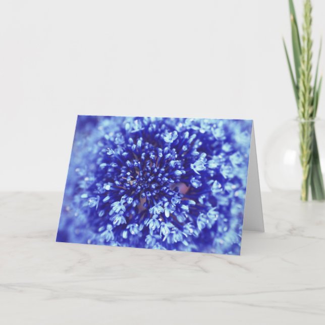 Tarjeta de felicitación Blue Flower (Anverso)