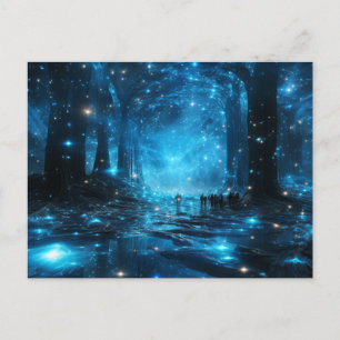 Tarjeta de felicitación Blue Galaxy Postcard Artis