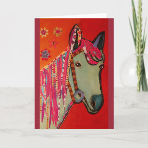 Tarjeta de felicitación Blue Horse