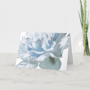 Tarjeta de felicitación Blue Peony Bella Artes Wat