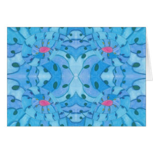 Tarjeta de felicitación Blue Vortex