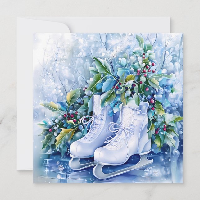 Tarjeta de felicitación Blue Winter (Anverso)