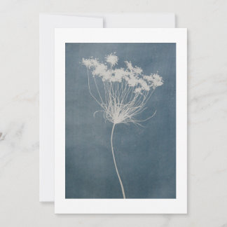 Tarjeta de felicitación Boho Blue Flower