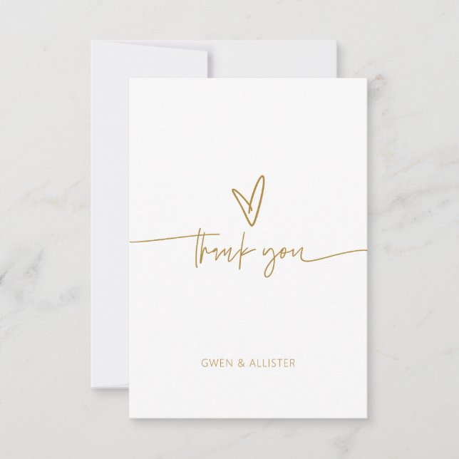 Tarjeta de felicitación Boho de Golden Gracias (Anverso)