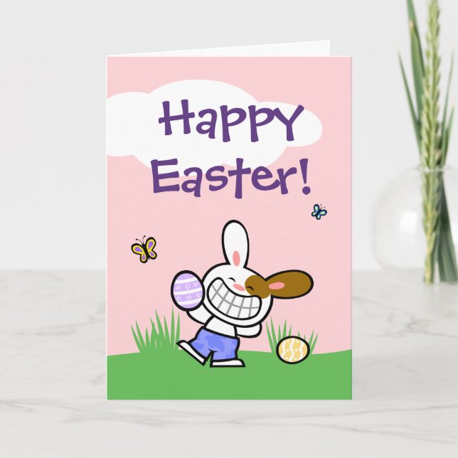 Tarjeta de felicitación Boony Happy Easter (Anverso)