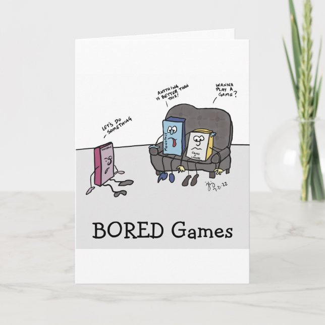 Tarjeta de felicitación Bored Games (Anverso)