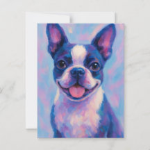Tarjeta de felicitación Boston Terrier - Tarjeta e