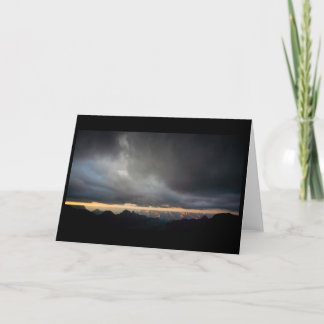 Tarjeta de felicitación brillante de la tormenta