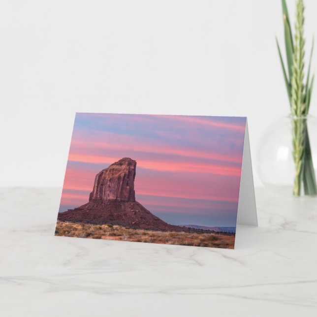Tarjeta de felicitación brillante de Monument Vall (Anverso)